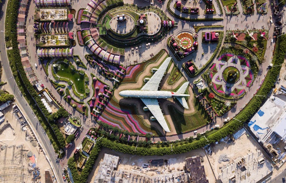 Dubai Miracle Garden airplane